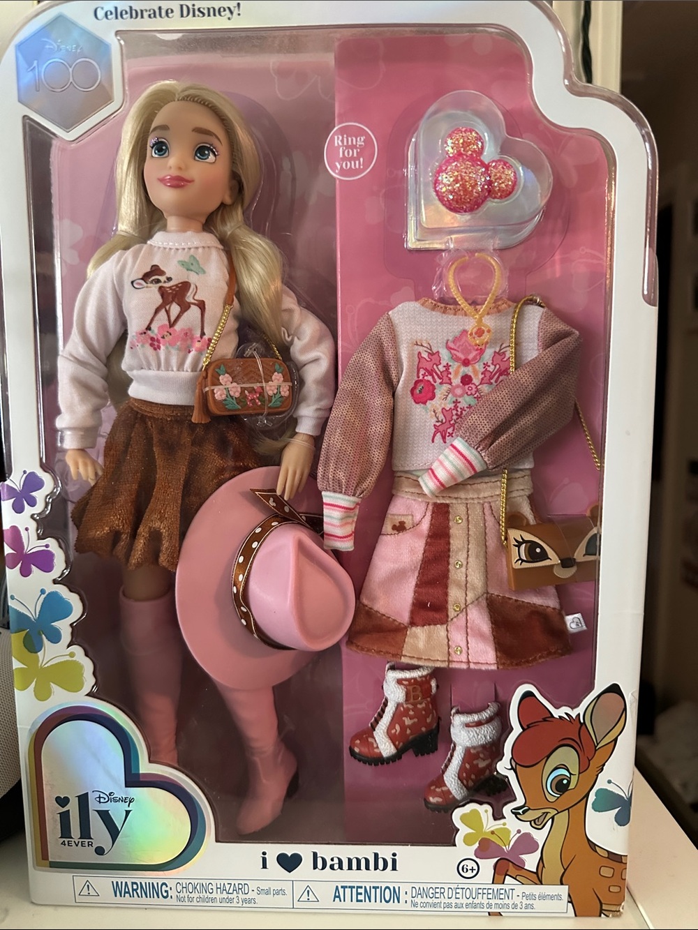 Disney iLY 4EVER Bambi Fashion Doll — Pink Outfit & Accessories